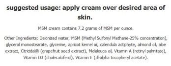 MRM's MSM Cream 4 oz