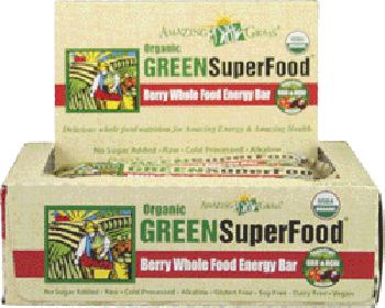 Amazing Grass's GREENSuperFood Berry 60 gr case of 12 bars