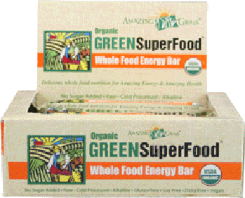 Amazing Grass's GREENSuperFood Original 60 gr case of 12 bars