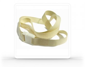 KidCompanions White Organic lanyard 20" (~50 cm)