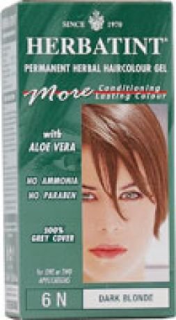 Herbatint's Permanent Herbal Haircolor Gel, 6N, Dark Blonde, 4.56 fl oz (135 ml)