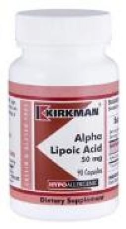 Kirkman`s Alpha-Lipoic Acid 50 mg Hypoallergenic 90 Capsules