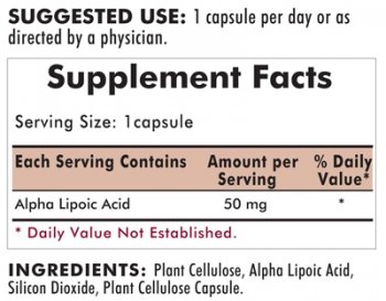 Kirkman`s Alpha-Lipoic Acid 50 mg Hypoallergenic 90 Capsules