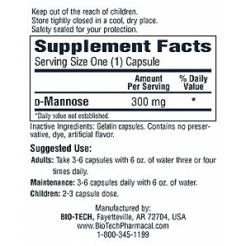 Bio-Tech`s D-Mannose 50 capsules