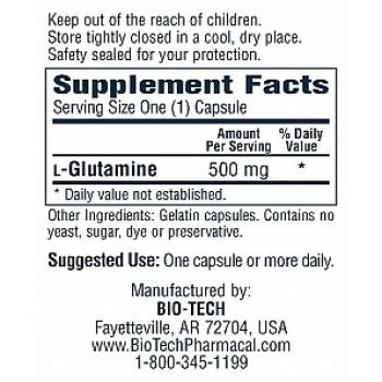 Bio-Tech`s Glutamine 100 caps
