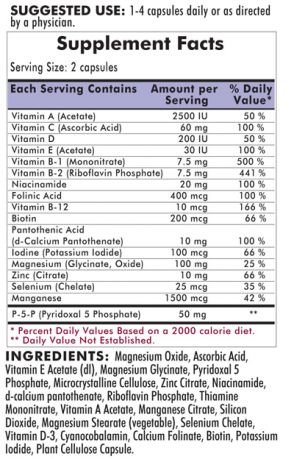 Kirkman 950+ Nu-TheraÂ® with 50 mg P-5-P - Hypoallergenic