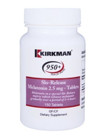 Kirkman 950+ Slo-Release Melatonin 2.5 mg 150 tabs