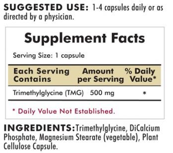 Kirkman`s TMG Hypoallergenic 500 mg 120 Capsules