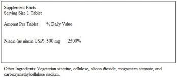ProThera`s Niacin-SR 500 mg 100 tabs