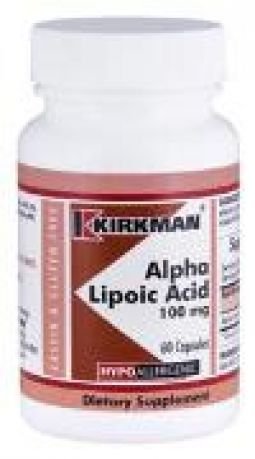 Kirkman's Alpha Lipoic Acid 100 mg - Hypoallergenic 120ct. 3 box value pack