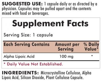 Kirkman's Alpha Lipoic Acid 100 mg - Hypoallergenic 120ct. 3 box value pack