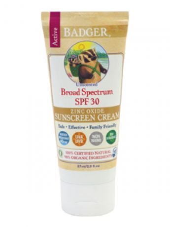 W.S. Badger Company, ZINC OXIDE SUNSCREEN UNSCNT SPF30 2.9OZ