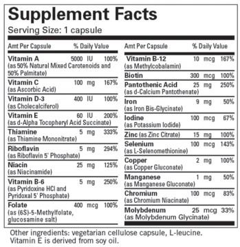 Metabolic Maintenance, LITTLE ONE (CHILDREN'S MULTI) 100 CAPS