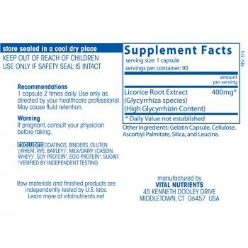 VN's, Licorice Extract 16% 400mg