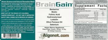 BrainGain 90 softgel capsules 4 bottles