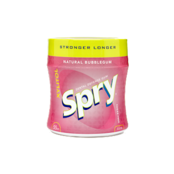 Spry Stronger Longer Bubble Gum 55 ct