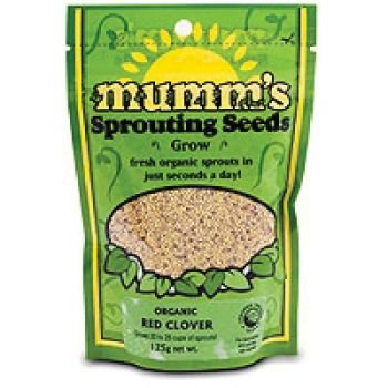 Mumm's Red Clover Certified Organic Sprouting Seeds 125 gr