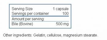 ARG`s Ox Bile 500 mg 100 caps