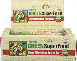 Amazing Grass's GREENSuperFood Berry 60 gr case of 12 bars