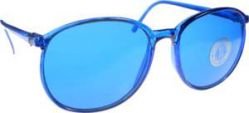 ROUND Style Color Therapy Glasses Blue UV 400