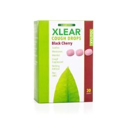 Xlear, Black Cherry Sugar Free Cough Drops