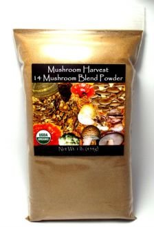 Mushroom Harvest, 14 Mushroom Blend Powder Cert. Org 1 lb.