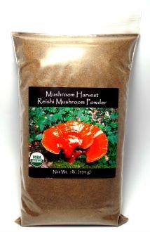 Mushroom Harvest, Reishi Full Spectrum Powder Cert. Organic 1 lb.