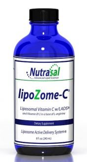 Nutrasal`s LipoZome C: Liposomal Vitamin C with B12 8oz