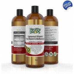 Healthy Drops, LIPOSOMAL  VITAMIN C WITH BIOFLAVONOIDS PLANT BASED 8oz