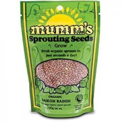Mumm's Daikon Radish Certified Organic Sprouting Seeds 100 gr